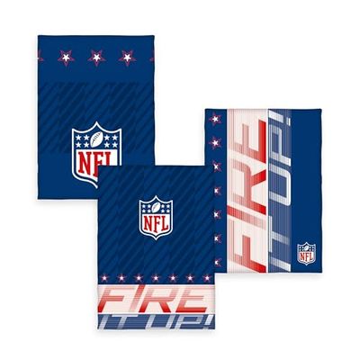 Herding Lot de 3 Torchons NFL, env. 50 x 70 cm, Design Football, Torchons de Cuisine, 100% Coton