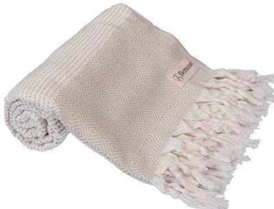 Bersuse 100% Cotton - Hierapolis Turkish Towel - Beige