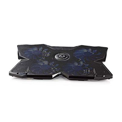 Refroidisseur pour Ordinateur Portable Gamer - Nombre de ventiltaleurs: 4 - Alimenté par Port USB - 15" - 19" - LED