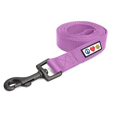 Pawtitas Correa para Perro 1.8 M Correa de Color Sólido Correa para Cachorros con Mango Cómodo Correa Perro Adiestramiento Correa Perro Pequeña/Extra Pequeña Correa Violeta para Perros Correa