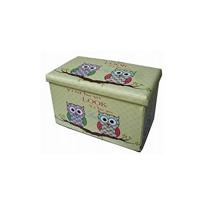Biscottini Pouf Contenitore cassapanca L60,5xPR36,5xH36,5 - Scatola Porta Giochi Bambini - Portagiochi Bambini contenitori con Coperchio - Pouf Contenitore Giochi