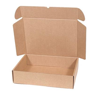 Only Boxes, Caja de Cartón Kraft Para Envío Postal, Caja de Cartón Automático para Envío o Almacenaje, Talla XL 42 X 30 X 10 cm, 20 Unidades, AMA505
