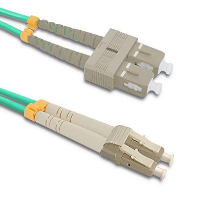 Qoltec Patchcord Fiber Optic LC/UPC - SC/UPC | Multimode | 50/125 | OM4 | Duplex | 5 m