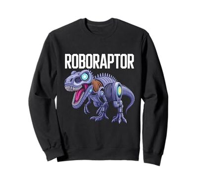 Robotic Dinosaur T-Rex Robotic Engineer Dino Funny Robot Sweatshirt