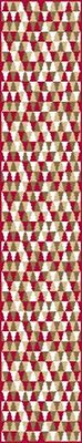 Passatoia da cucina, 100% Made in Italy, Tappeto antimacchia con stampa digitale, Runner antiscivolo e lavabile, Modello Alviero, cm 280x52