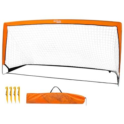 AKTIVE Opvouwbaar voetbaldoel voor kinderen, trainingsaccessoires, voetbaldoel afmetingen 200 x 100 x 100 cm, inclusief 4 haringen, outdoor-spelletjes voor kinderen (54119)