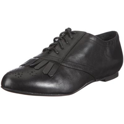 Buffalo London 210-1267 NCP Silk Leather Black 01 115226 - Zapatos de Cuero para Mujer, Color Negro, Talla 42