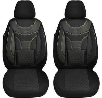 Coprisedili per auto compatibili con Seat Altea 2004 – 2015 conducente e passeggero, coprisedili FB:910 (nero)