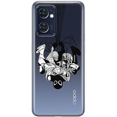 ERT GROUP mobile phone case for Oppo RENO 7 5G original and officially Licensed Marvel pattern Spider Man 043 optimally adapted to the shape of the mobile phone, partially transparent