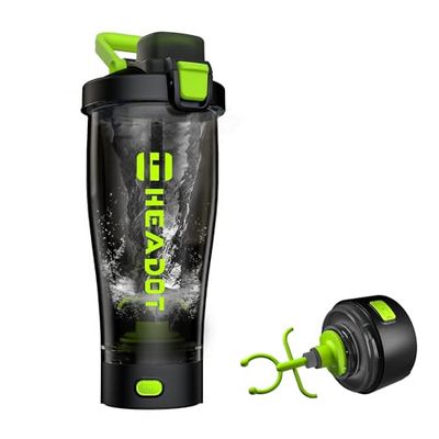HeaDot Elektrische eiwitshakerfles, Shakers Cups voor eiwitshakes en maaltijdvervangende shakes, 24 oz oplaadbare Type-C blenderflessen, gemaakt met Tritan, BPA-vrij