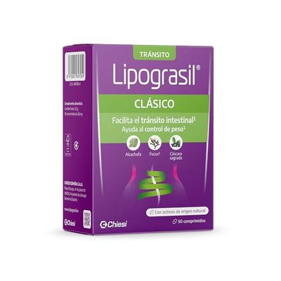 Lipograsil Clásico Doble Efecto - Ingredientes de Origen natural - 50 Comprimidos