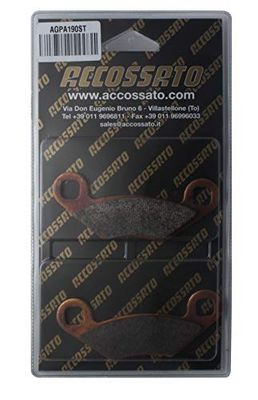 aCCOSSATO agpa190st-p14185 Plaquette de Frein, noir, taille unique