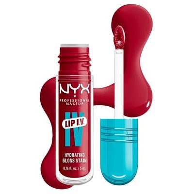 NYX Professional Makeup - Lip IV - Gloss - jusqu'à 12h d'hydratation - hautement pigmenté - fini brillant - Red-y.Set.Wet