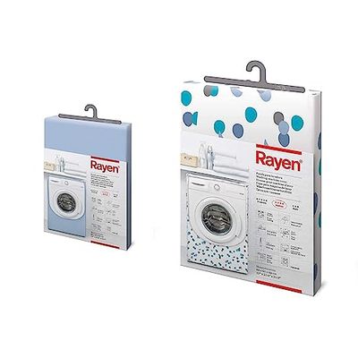 Rayen | Funda para lavadora medium | funda lavadora carga frontal & Gama Medium Carga Frontal | Funda para Lavadora y Secadora con Cremallera, PEVA, Azul