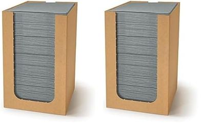 PAW - Airlaid Cocktail Serviettes (20 x 20 cm) I 100 pièces I Unicolore I Semblable à du tissu I Élégante décoration de table I HoReCa I Occasions comme les mariages, les fêtes I Color: Gray