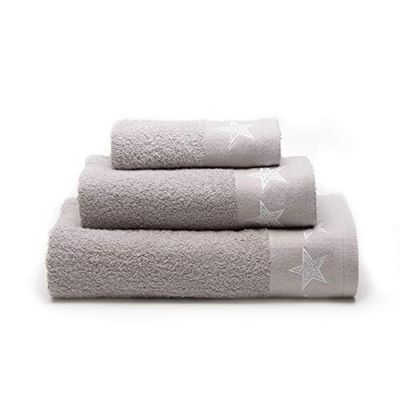 Sancarlos Towels Game, Cotton, Grey, 3/PIEZAS
