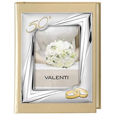 Valenti Argenti Album photo 50e anniversaire mariage or photo couverture 13 x 18 cm