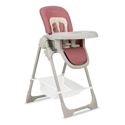 Chaise haute MoMi GOJO pour bébés et enfants de 6 à 36 mois (poids corporel max. 15 kg), pliable, harnais de sécurité 5 points, avec plateau et roulettes.