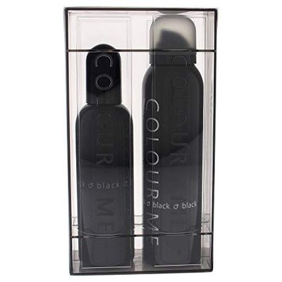 Colour Me Black - Fragrance for Men - Gift Set 90ml EDP/150ml Body Spray, by Milton-Lloyd