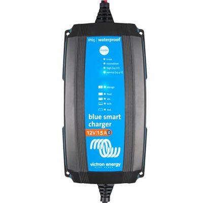 Victron Energy Blue Smart IP65 12 - volts 15 amperes 230 V, carregador de bateria, Bluetooth (CEE 7/17)