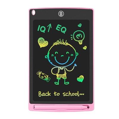 GUYUCOM Lavagna per Bambini LCD, Tavoletta per Scrittura Elettronica da 8,5 Pollici con Funzione di Blocco, Disegno per Doodle Cancellabile per Giocattoli per Bambini Regali di Compleanno (Rosa)