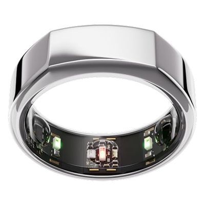 Oura Gen3 Smartring Heritage – Maat 10, Silver | Wearable die slaap, hartslag en conditie bijhoudt – Batterij gaat tot 7 dagen mee – Voor iOS + Android – Controleer je maat met de Oura-maatset