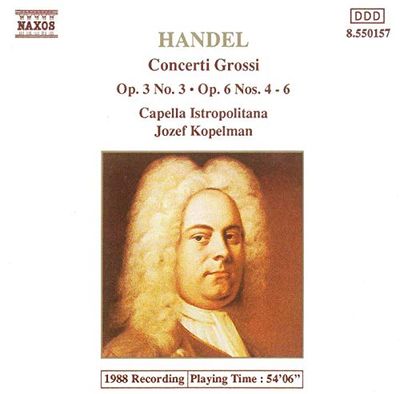 Concerti grossi op.3, n°3 & op.6, nos 4 à 6