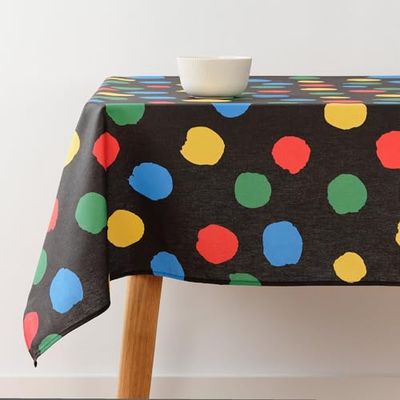 BELUM | Stain Resistant Tablecloth Size 250 x 140 cm - Extra Soft Touch Tablecloth Colour Multicolor - Tablecloth 100% Made in Spain Fabric 100% Organic Cotton - Tablecloth Model 0120-369