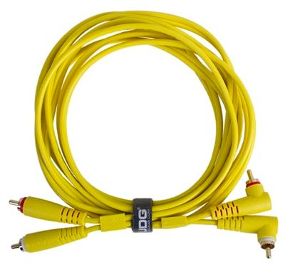 UDG Ultieme Kabel (RCA Recht - RCA Hoek) Geel 3m