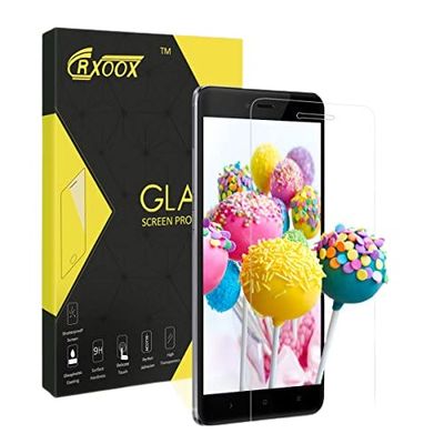 CRXOOX Cristal templado para XIAOMI Redmi Note 4, [3 piezas 2.5D película protectora de vidrio templado, dureza 9H, fácil sin burbujas, instalación transparente y clara para XIAOMI Redmi Note 4