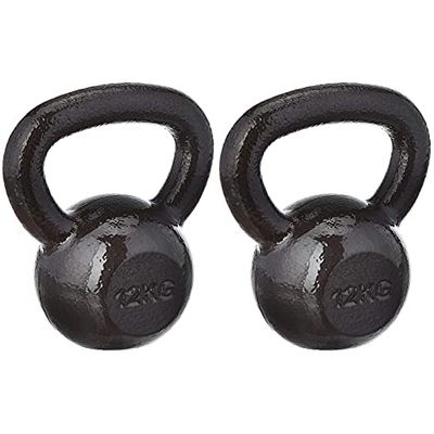 Amazon Basics - Kettlebell in ghisa, 6 kg & - Kettlebell in ghisa, 10 kg