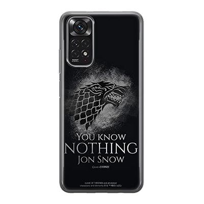 ERT GROUP mobiltelefonfodral för Xiaomi REDMI NOTE 11S 4G / REDMI NOTE 11 4G originalt och officiellt licensierat Game of Thrones mönster 020, fodral tillverkad av TPU-plast