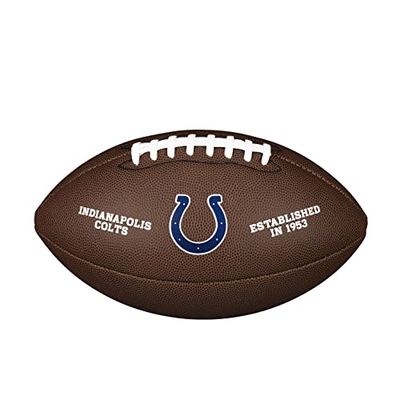 Wilson NFL Team Logo, Ball Unisex-Adult, Brown, Official
