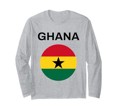 Bandera de Ghana moderna Manga Larga