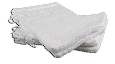Gözze - Guanto da Bagno, Set da 4 Pezzi, Berlino, 100% Cotone, 17 x 24 cm - Bianco