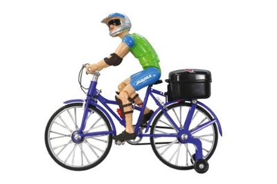 JAMARA 402090 - fiets met geluid - beweegbaar hoofd, realistische trapbeweging, muziek, licht