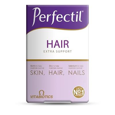 Perfectil Hair Beauty Supplement for Hair - Includes Biotin, CoQ10 & Collagen, 60 Tablets 30-Day Supply, by Vitabiotics