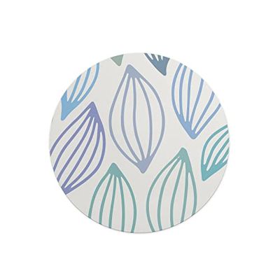 Questo Casa, Tapis de Souris Rond imprimé numérique avec Fond antidérapant pour Bureau et Maison Diamètre 22 cm