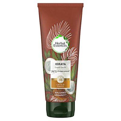 Herbal Essences Balsamo Latte di Cocco, Idrata i capelli secchi, in Collaborazione con i Giardini Botanici Reali di Kew - 200 ml