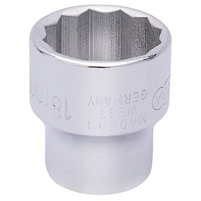 DRAPER 25945 18 mm Bi-Hex steeksleutel voor sokkel 3/8-aandrijving