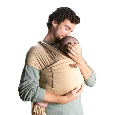 Jané Cocoon Écharpe Porte, Bébé Élastique de la Naissance jusqu'à 20 kg avec Sac de Transport, 5 m de Long, Méthode Kangourou, Convient aux Bébés Prématurés, Beige