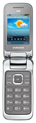 Samsung C3595 - Teléfono móvil (pantalla 2.4", cámara 2 Mp, MicroSD, gris (importado)
