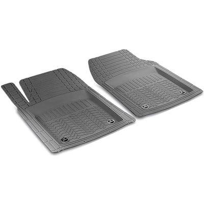 BREMER SITZBEZÜGE 2-piece all-season floor mats, non-slip rubber mats, suitable for Subaru XV 2, car, truck, bus, SUV or motorhome, caravan accessories