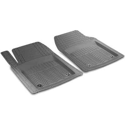 BREMER SITZBEZÜGE 2-piece all-season floor mats, non-slip rubber mats, suitable for Nissan Leaf 1 car, truck, bus, SUV or motorhome, caravan accessories