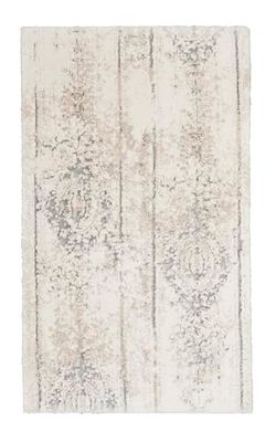 Kleine Wolke 4065146360 Caracas Tapis de Bain Coton, Viscose Gris 60 x 100 x 0,1 cm