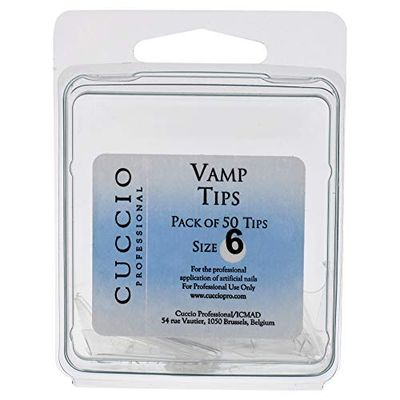 Cuccio Pro Vamp Tips 6 by for Women 50 Ongles en Acrylique 50 Unités