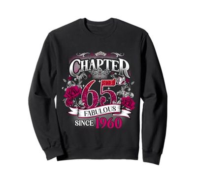 Womens Chapter 65 Fabulous Since 1960 65th Birthday Queen Felpa