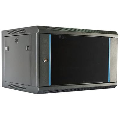 Armoire Murale 6U 19" 600 x 450, idéale pour Le Montage d'équipements de réseau et Le Stockage dans des espaces restreints.