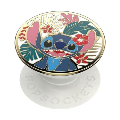PopSockets PopGrip - Supporto e Impugnatura per Telefoni Cellulari e Tablet con Un Top Intercambiabile - Enamel Stitch
