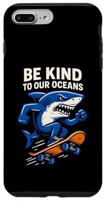 Shark Be Kind To Our Oceans Vintage Boys Shark Case for iPhone 7 Plus/8 Plus